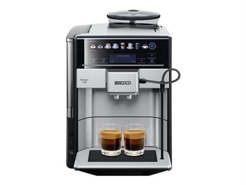 Siemens TE657503DE Machine à café expresso entièrement automatique EQ. 6 Plus S700 1500 , acier inoxydable 1,7 litres 2 tasses