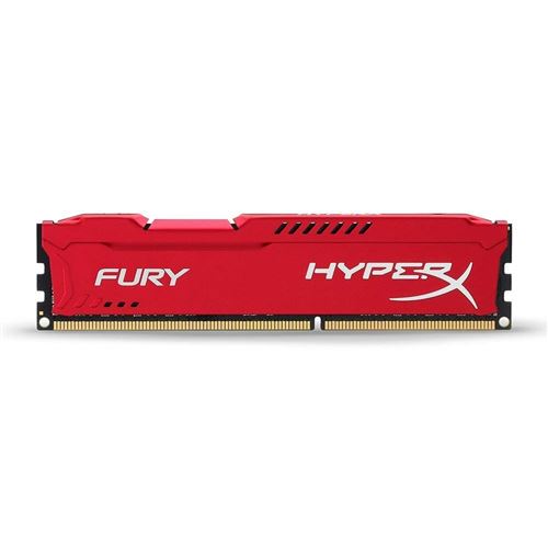 HyperX Fury Red 16GB DDR4 2933 MHz 16Go DDR4 2933MHz Module de Mémoire - Modules de Mémoire (16 Go, 1 x 16 Go, DDR4, 2933 MHz, 288-pin DIMM, Rouge)