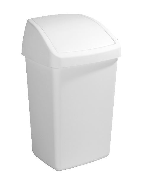 Poubelle Sunware Delta 50 litres blanche