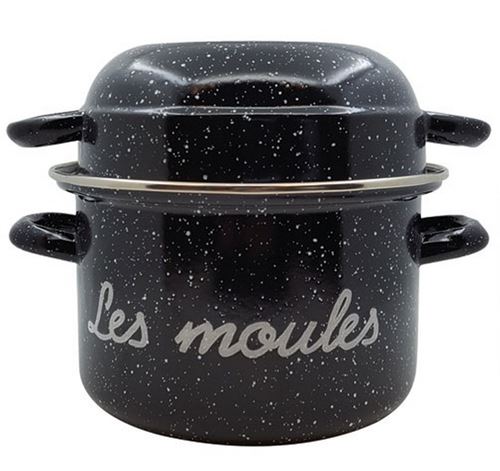 Marmite à moules 24cm noir moucheté - 14735244 - BEKA