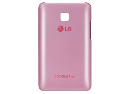 LG CCH-220 - Beschermhoes voor mobiele telefoon - roze - voor Optimus L3 II E425, L3 II E430