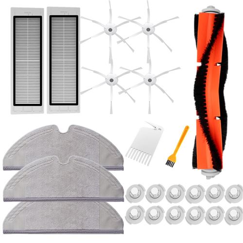 Filtre De Réservoir D'Eau De Vadrouille De Brosse Latérale Pour Aspirateur Roborock Blanc W100