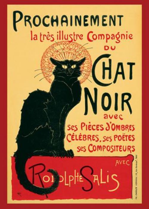 Theophile Alexandre Steinlen Poster - Tournee du Chat Noir (91x61 cm)
