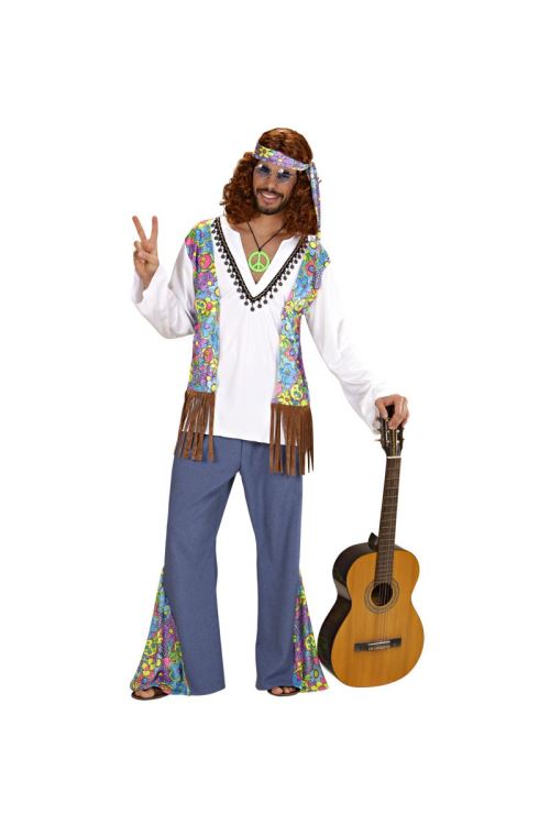 Hippie woodstock costume top