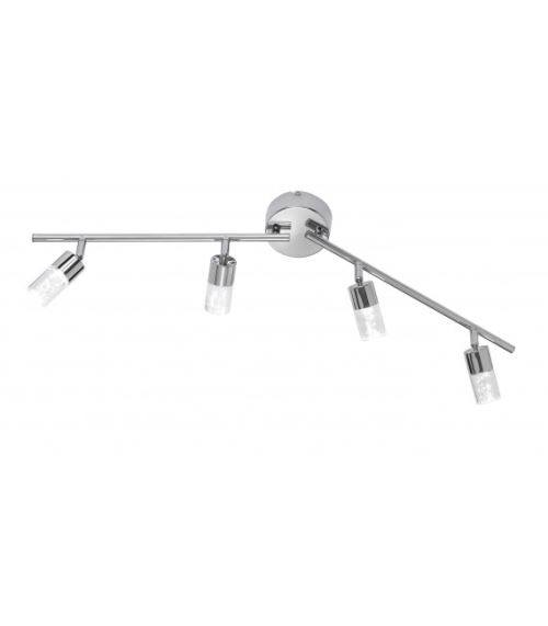 Spot LUGO chrome 4 ampoules LED