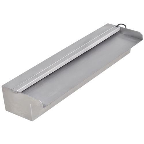 Lame d'eau rectangulaire &agrave; LED 45 cm en acier inoxydable pour piscine