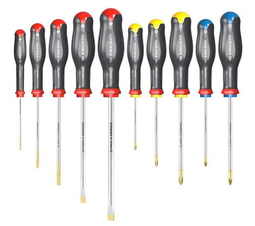 Jeu De 10 Tournevis Protwist® - Facom - Atw.J10Pb