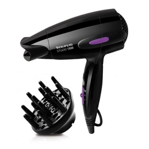 Sèche cheveux 1500W Pliable Noir de voyage - Petit seche cheveux pour voyager