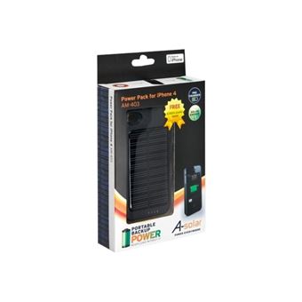 A-Solar AM403 Power Pack - Chargeur solaire - Li-Ion - 1600 mAh (Apple Dock) - pour Apple iPhone 4