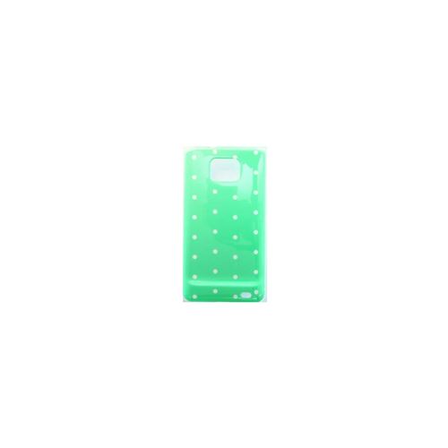 Coque rigide petits pois blancs sur fond vert clair Samsung Galaxy SII I9100