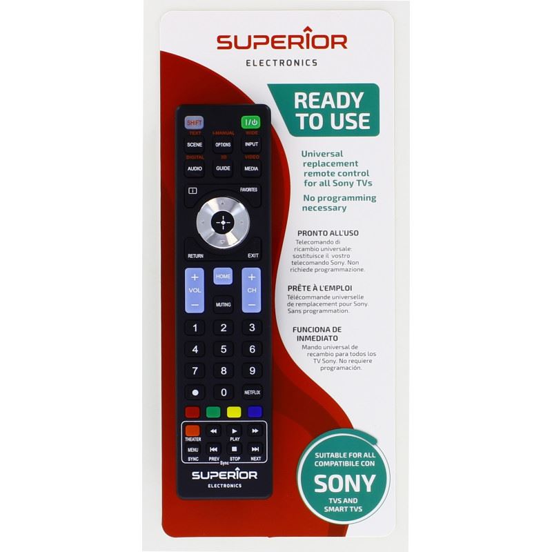 Compatible avec la télécommande Sony Blu-ray DVD RMT-VB201U