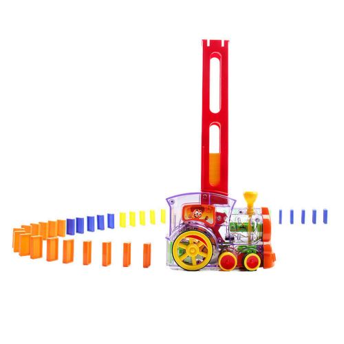 Domino Rall Modèle Électronique Train enfants Colorés Set de Jouets Fille Garçon enfants Cadeau PT1754