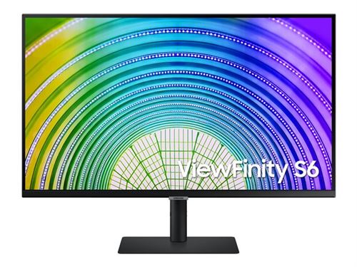 Samsung ViewFinity S6 S32A600UUP - S60UA Series - LED-monitor - 32" - 2560 x 1440 QHD @ 75 Hz - VA - 300 cd/m² - 3000:1 - HDR10 - 5 ms - HDMI, DisplayPort, USB-C - zwart