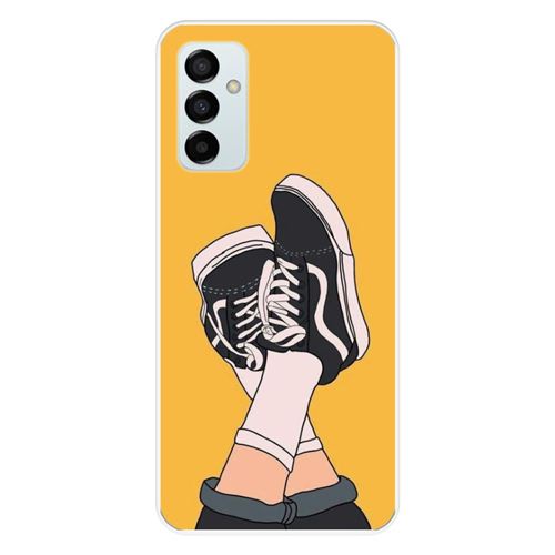Coque en silicone imprimée compatible Samsung Galaxy M23 Sneakers