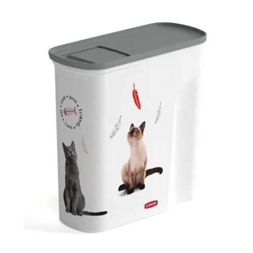 CURVER Verseuse Love pets 6 L - Blanc - Pour chat