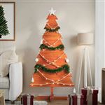 vidaXL Arbre de Noël en bois pour décoration 150 cm bois de pin massif858194