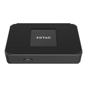 ZOTAC ZBOX P Series PI336 pico - Mini PC Celeron N6211 / jusqu'à 3 GHz - RAM 4 Go - SSD - eMMC 128 Go - UHD Graphics - Gigabit Ethernet, IEEE 802.11ax (Wi-Fi 6E), Bluetooth 5.2 - Win 11 Pro N - moniteur : aucun - 1