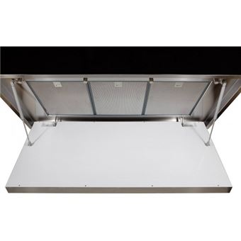 FALMEC Hotte decorative ilot Levante Noire 120cm, Système Up/Down, 600m3/h