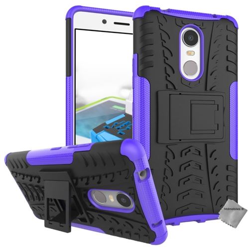 Housse etui coque rigide anti choc pour Lenovo K6 Note + film ecran - MAUVE - htdmobiles