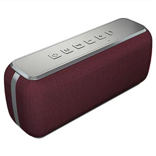 Enceinte bluetooth V7PRO étanche portable 6600mAh rouge