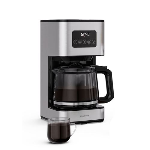 Cafetière Filtre Inox - Klarstein Verosteel - 1,5 L - 12 Tasses - Maintien Au Chaud 40 Min - Système Anti-Gouttes