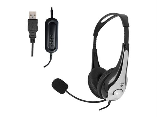 Non Communiqué Ewent Ew3565 - Micro-Casque - Sur-Oreille - Filaire - Usb-A
