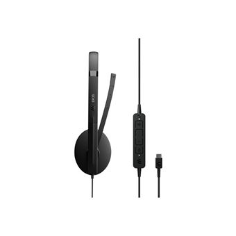 EPOS I SENNHEISER C10 - C-series - micro-casque - sur-oreille - filaire - USB-C - noir - Certifié pour Microsoft Teams