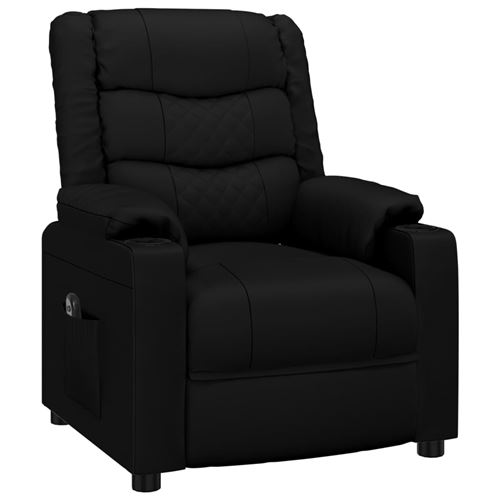 Non Communiqué Noir Vidaxl Fauteuil Inclinable Électrique Similicuir