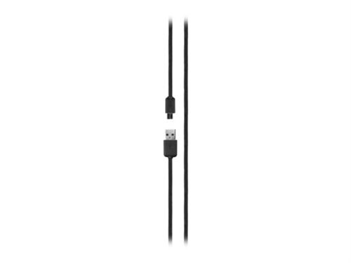 Xqisit Cotton Cable - Câble de chargement / de données - Micro-USB de type B mâle pour USB mâle - 1.8 m - noir