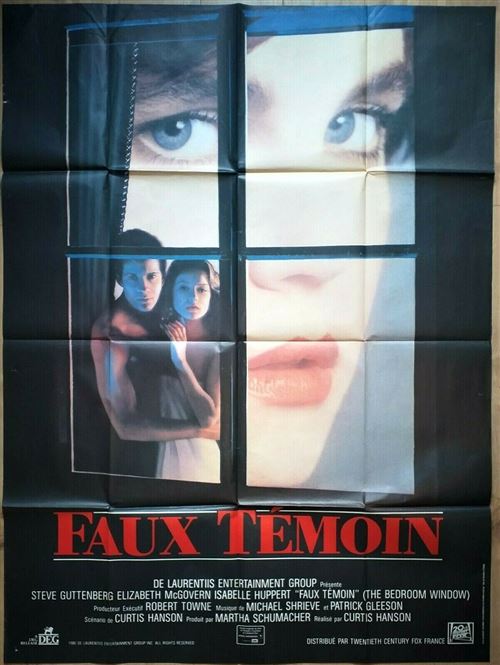 Affiche de Cinéma Originale - Faux Témoins - 1986 - Curtis Hanson - 116x158cm État correct - N/A reconditionné disponible sur Fnac