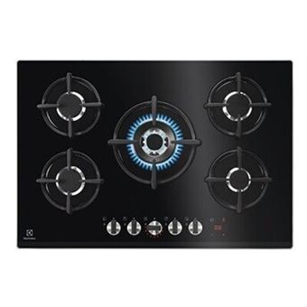 SÉRIE 800 PRO Flamelight - Nom Famille:Flame Light - Table:Gaz - Largeur (mm):740 - Dessus verre - 5 foyers - Encastrement standard - Connection H²H: table pouvant piloter certaines hottes - Bandeau de commandes Frontal