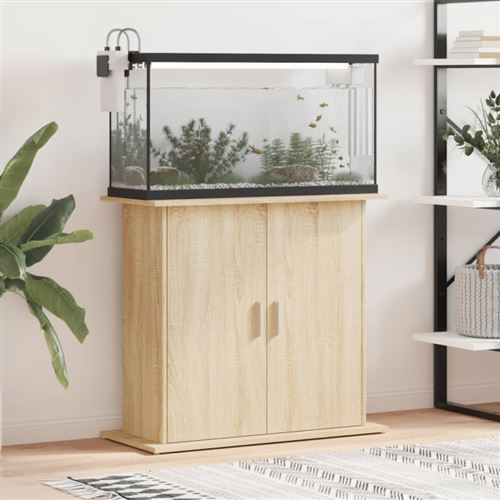 Comparer les prix de vidaXL Support pour aquarium chêne sonoma 81x36x73cm bois d'ingénierie