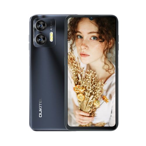 OUKITEL C36 Téléphones mobile NOIR - 6.56 “ 128Go 4G