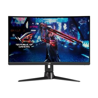 ASUS ROG Strix XG27AQV - Écran LED - jeux - incurvé - 27" - 2560 x 1440 WQHD @ 165 Hz - Fast IPS - 400 cd/m² - 1000:1 - DisplayHDR 400 - 1 ms - 2xHDMI, DisplayPort - noir