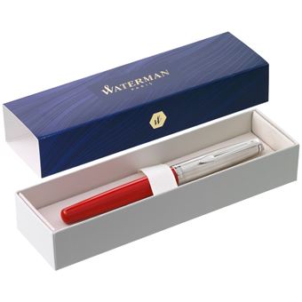 Stylo roller Waterman Emblème CT pointe fine Rouge