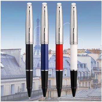 Stylo roller Waterman Emblème CT pointe fine Rouge