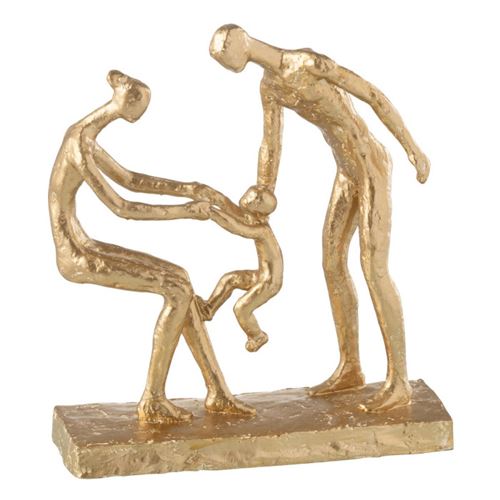 Non Communiqué Statuette Famille "Brady" 28Cm Or