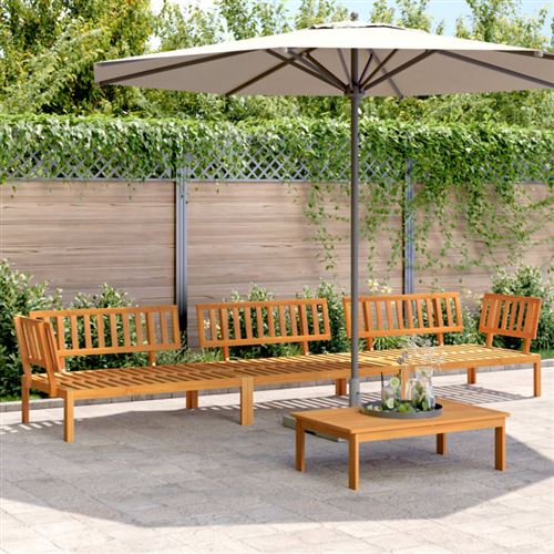 Salon palette de jardin 4 pcs bois d acacia massif
