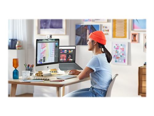 Logitech MX Keys Mini pour les entreprises - Clavier - rétroéclairé - sans fil - Bluetooth LE - AZERTY - Français - gris pâle