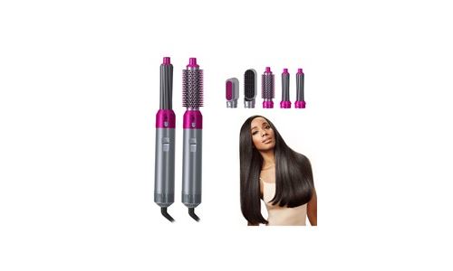 Non Communiqué Yokuli Sèche-Cheveux Rotatif 5 En 1 En Une Étape - Brosse À Friser - Peigne À Lisser