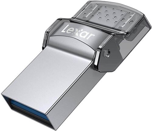 Clé USB Lexar Dual Type-C 32 Go - USB 3.1 - Gris Argent - Transfert Rapide - 6