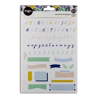 Pochoirs pour Bullet Journal - Alphabet - Autres accessoires de dessin et  peinture - Achat & prix