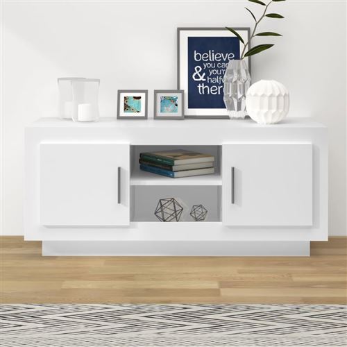 Vidaxl Blanc Meuble Tv 102 Cm - Image 3