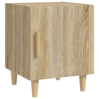 vidaXL Table de chevet Chêne Sonoma Bois d'ingénierie - 1
