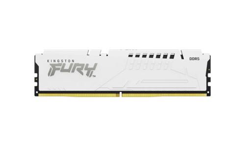 Kingston FURY Beast - DDR5 - module - 16 Go - DIMM 288 broches - 6000 MHz / PC5-48000 - CL40 - 1.35 V - mémoire sans tampon - on-die ECC - blanc