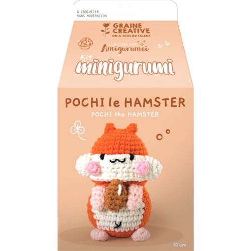 Kit Graine Créative mini amigurumi hamster 100 mm