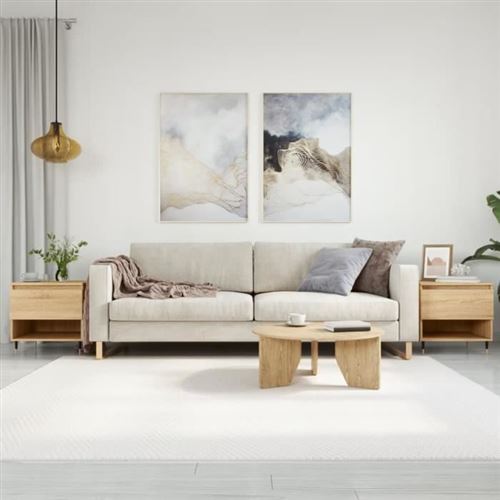 vidaXL - Table basse - Lot de 2 - Chêne Sonoma - 50x46x50 cm - Image 3