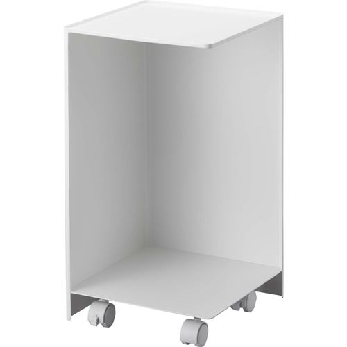 Yamazaki - Rangement pour toilettes sur roulettes Caster blanc