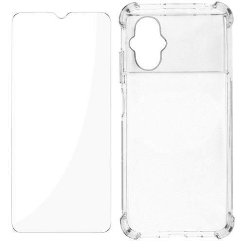 Pack Protection pour Xiaomi Poco M5 Coque Renforcée + Verre Trempé Avizar Transparent