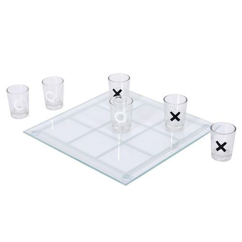 3€ sur Jeu à Boire 9 Verres Shot 22cm Transparent - Jeux d